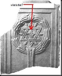Star of David with fleur de lis symbol
