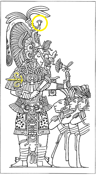 Stela 11 Yaxchilan, of Bird Jaguar and Fleur de lis emblem redo